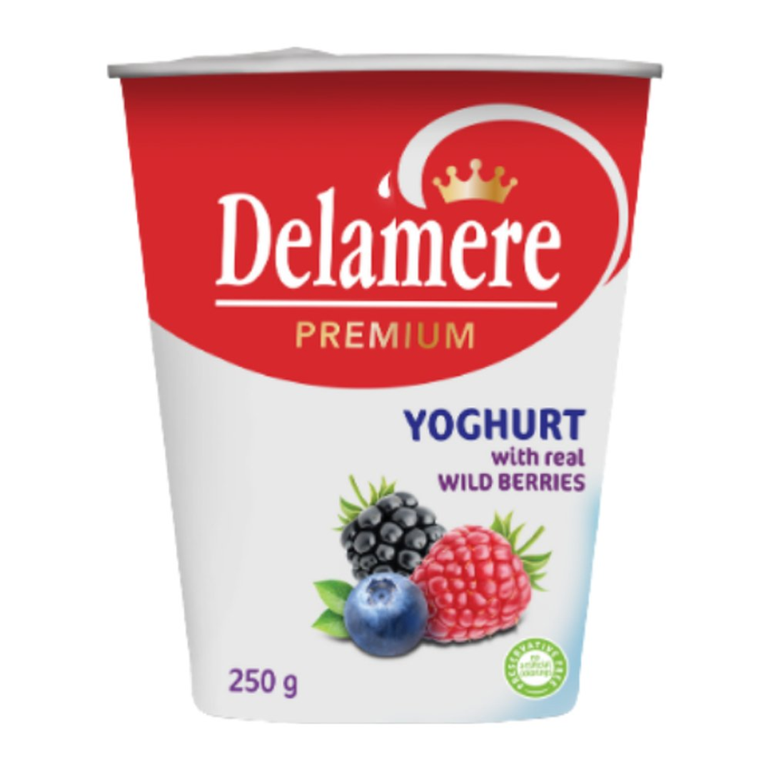 DELAMERE BERRY REAL FRUIT COCKTAIL 340G